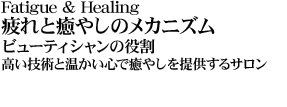 Fatigue & Healing Ɩ₵̃JjY r[eBV̖ ZpƉSŖ₵񋟂T