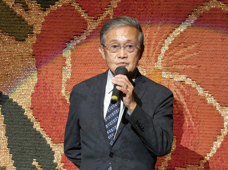 横田敏一理事長による開会の挨拶