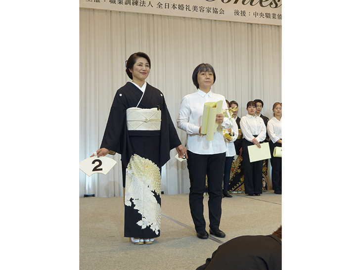 留袖着付コンテスト最優秀賞 木頭和香さん