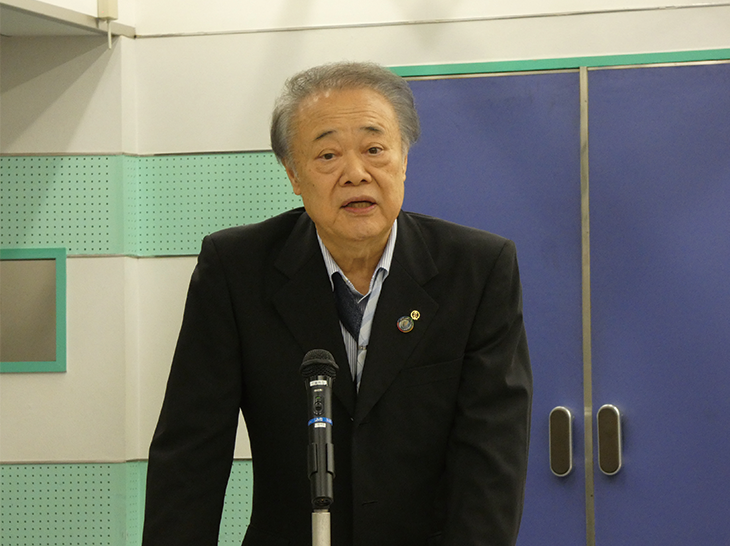 大森利夫理事長 挨拶