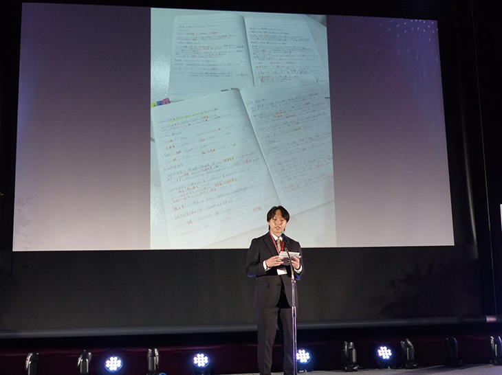佐藤広河さんによる代表スピーチ
