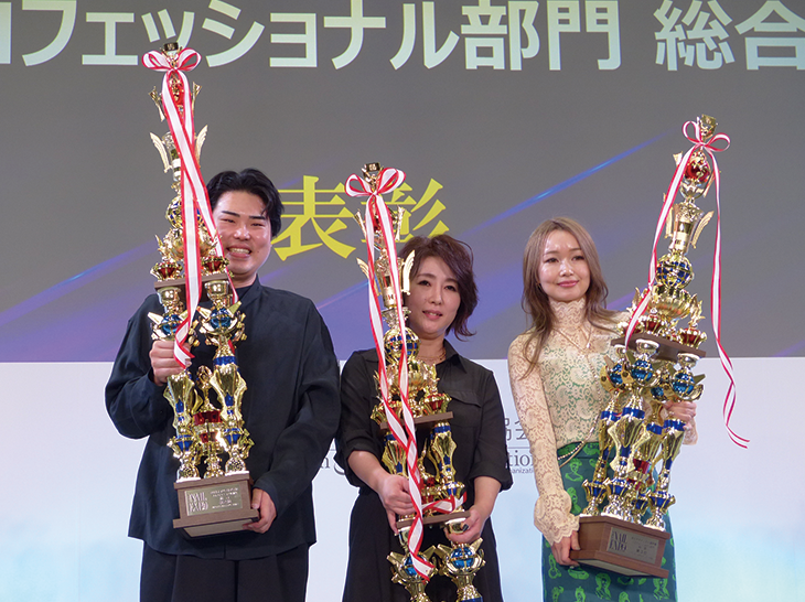 2023年全日本ネイリスト選手権プロフェッショナル部門総合の表彰